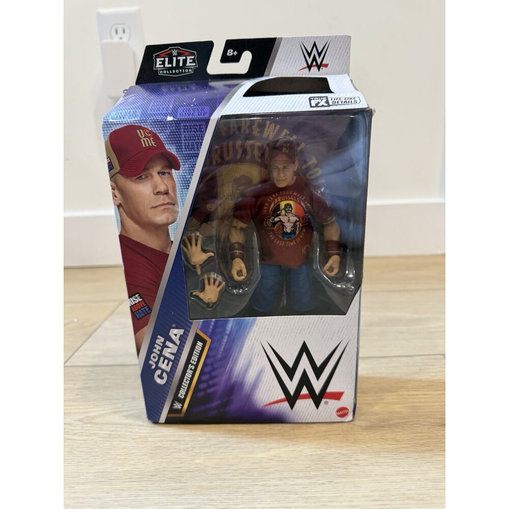 John Cena Elite 120 WWE Collector Edition Farewell Tour Brussels Damaged Box New